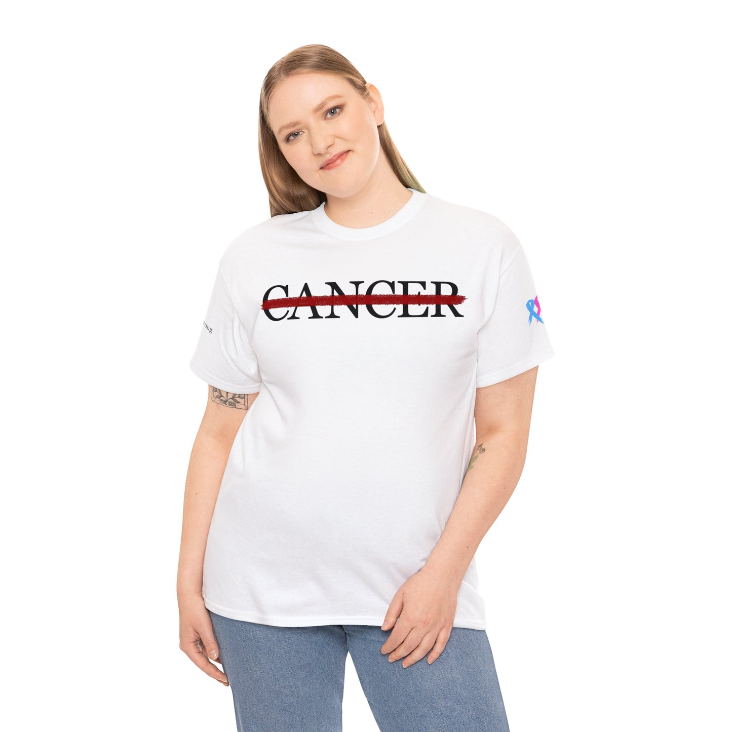 Hopeful White Cancel Cancer T-Shirt