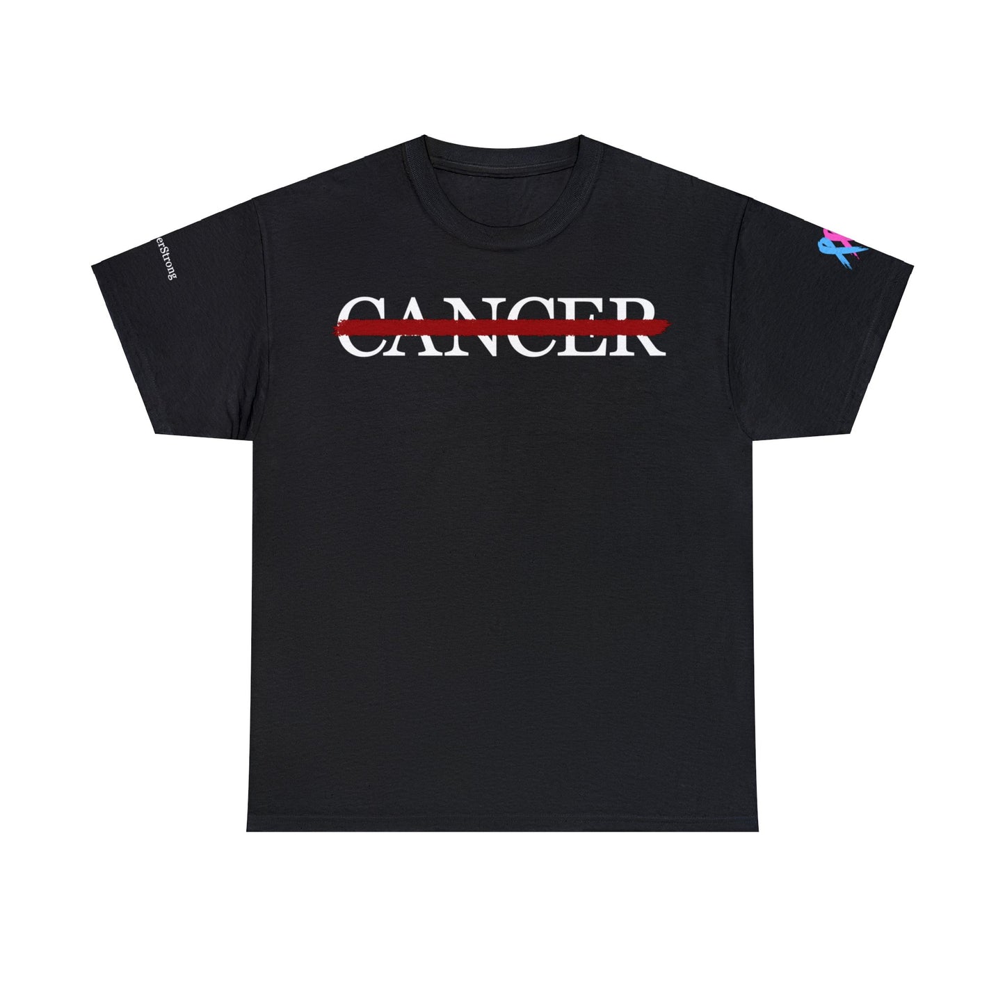 Bold Statement Black Cancel Cancer T-Shirt