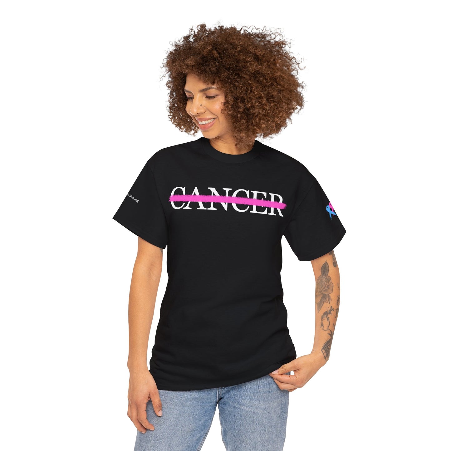 Empowerment In Black Cancel Cancer T-Shirt