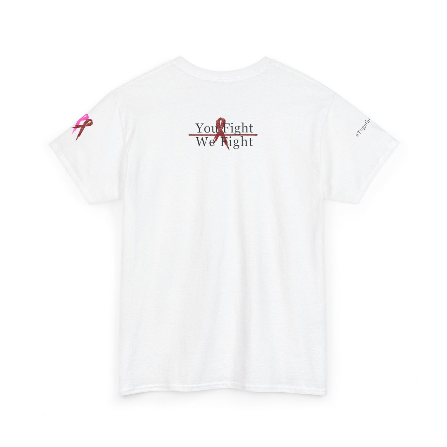 Bold Statement  White Cancel Cancer T-Shirt