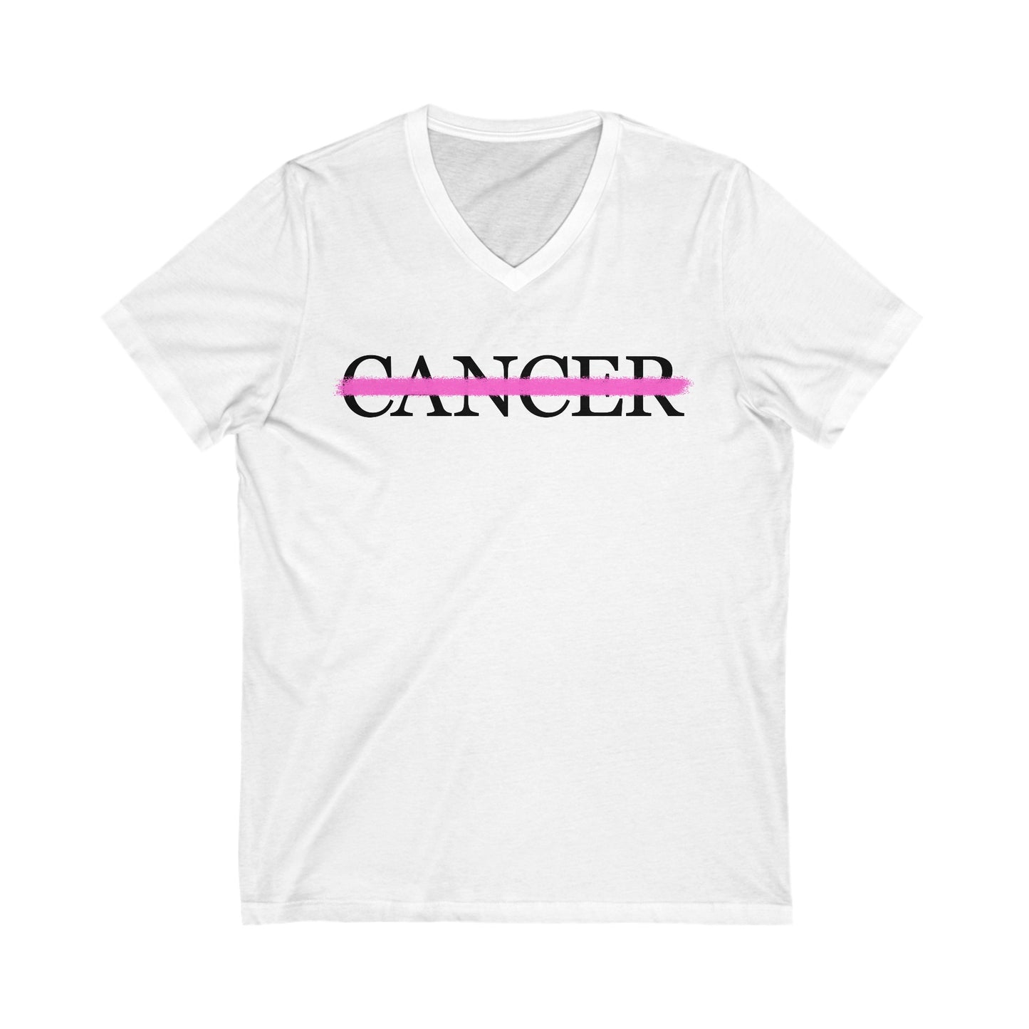 Empowerment In White Cancel Cancer T-Shirt